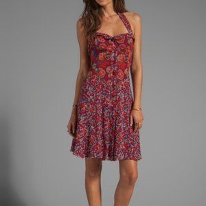 Anna Sui Floral Halter Dress